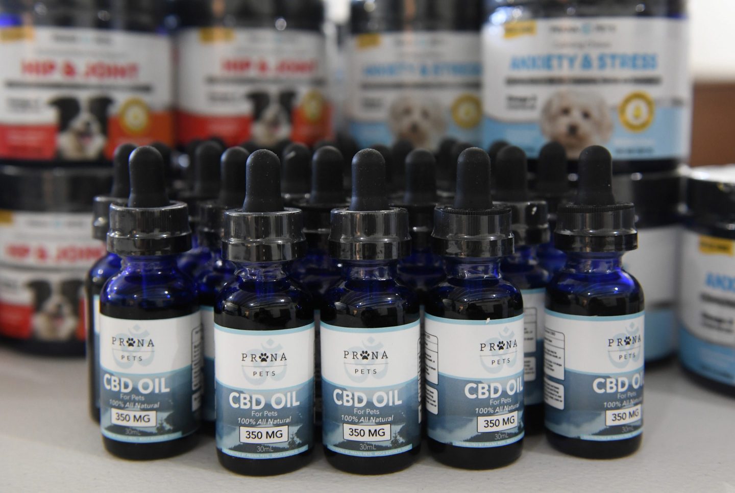 Delray Beach Prana Pets sells Cannabinoid (CBD) oils and other herbal products that it says alleviates inflammation, pain and anxiety in pets.