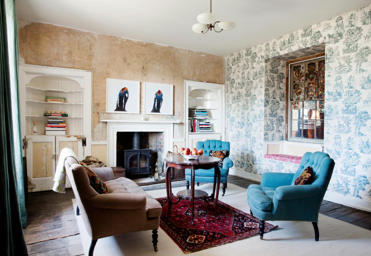 Modern Art Meets Old World Charm at This Updated 18th-Century Hotel in the English Countryside