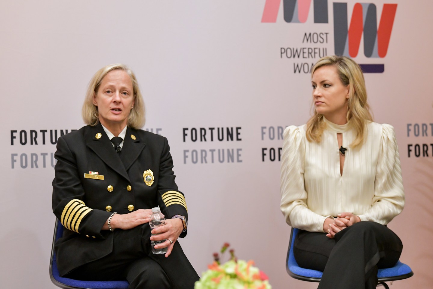 025rFORTUNE Most Powerful Women Summit 2019rOctober 22nd, 2019 rWashington, DCrr10:55 AMrMPW PROGRAM TRACK CONCURRENT SESSIONS rMENTAL HEALTH &amp; ADDICTIONrPoignant stories of the faces of addictionthe personal costs, the economic costs, and promising ideas and initiatives to tackle the seemingly insurmountable problemrLaura Hutfless, Partner, FlyteVurJan Rader, Fire Chief, Huntington, West Virginia; TIME 100 Honoree, subject of the Oscar-nominated Netflix documentary Heroin(e)rClaire Sterk, President, Emory rUniversityrFran Phillips,r Deputy Secretary for Public Health Services, Maryland Department of Health (confirmed)rSherrie Rollins Westin,rPresident, Social Impact and Philanthropy, Sesame Workshop rrModerator: Nina Easton, FORTUNErrPhotograph by Stuart Isett for Fortune