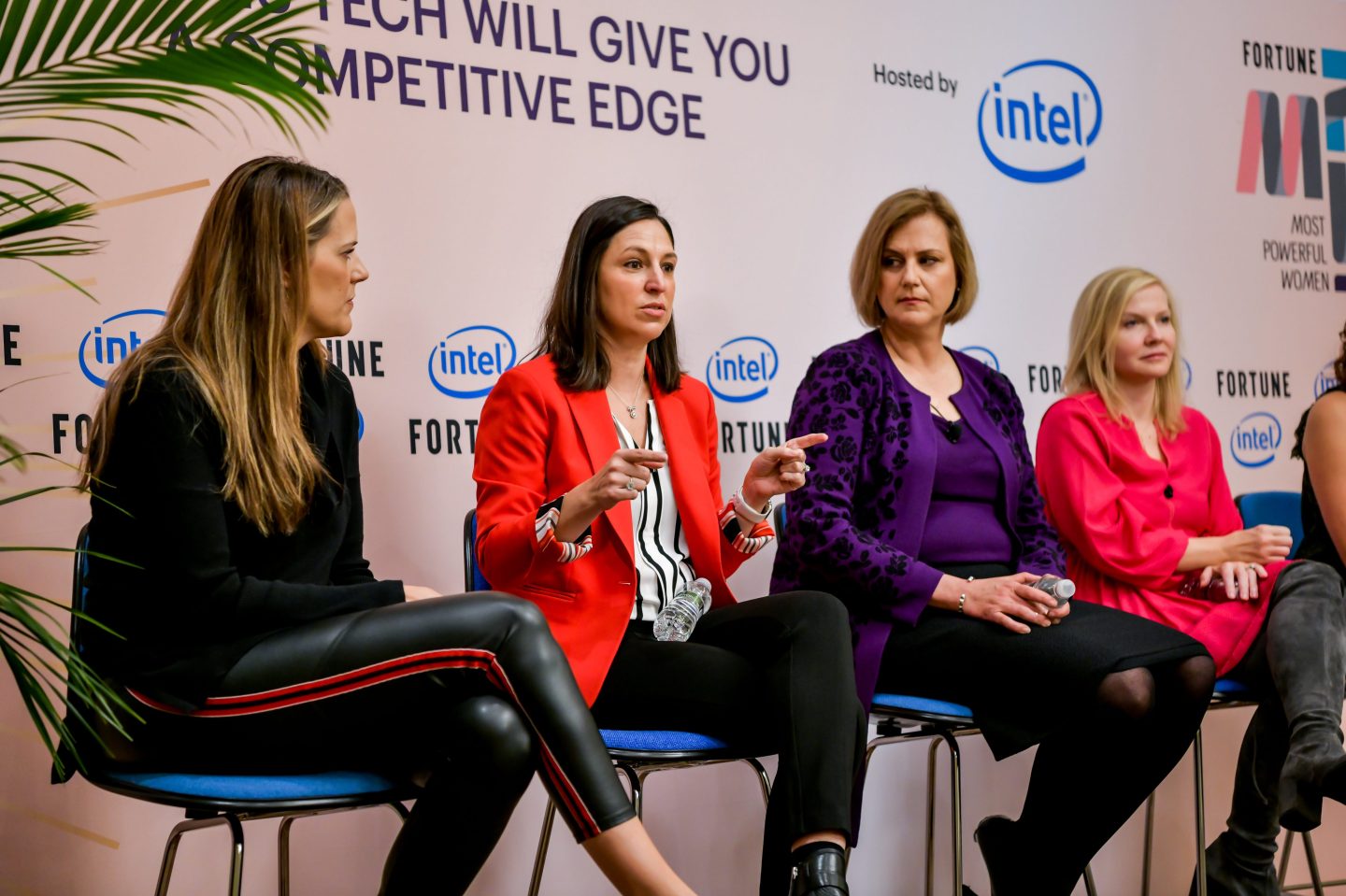 Genpact CMO Stacy Simpson, second from left, speaking at the Fortune Most Powerful Women Summit in Washington, D.C. Stuart Isett for Fortune