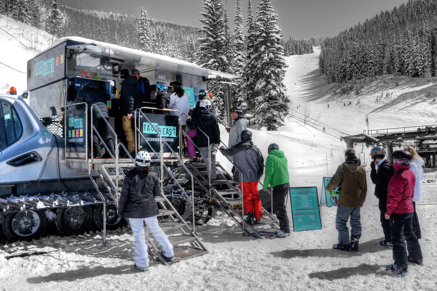 Can this taco truck roving the slopes help stave off skiing’s decline?