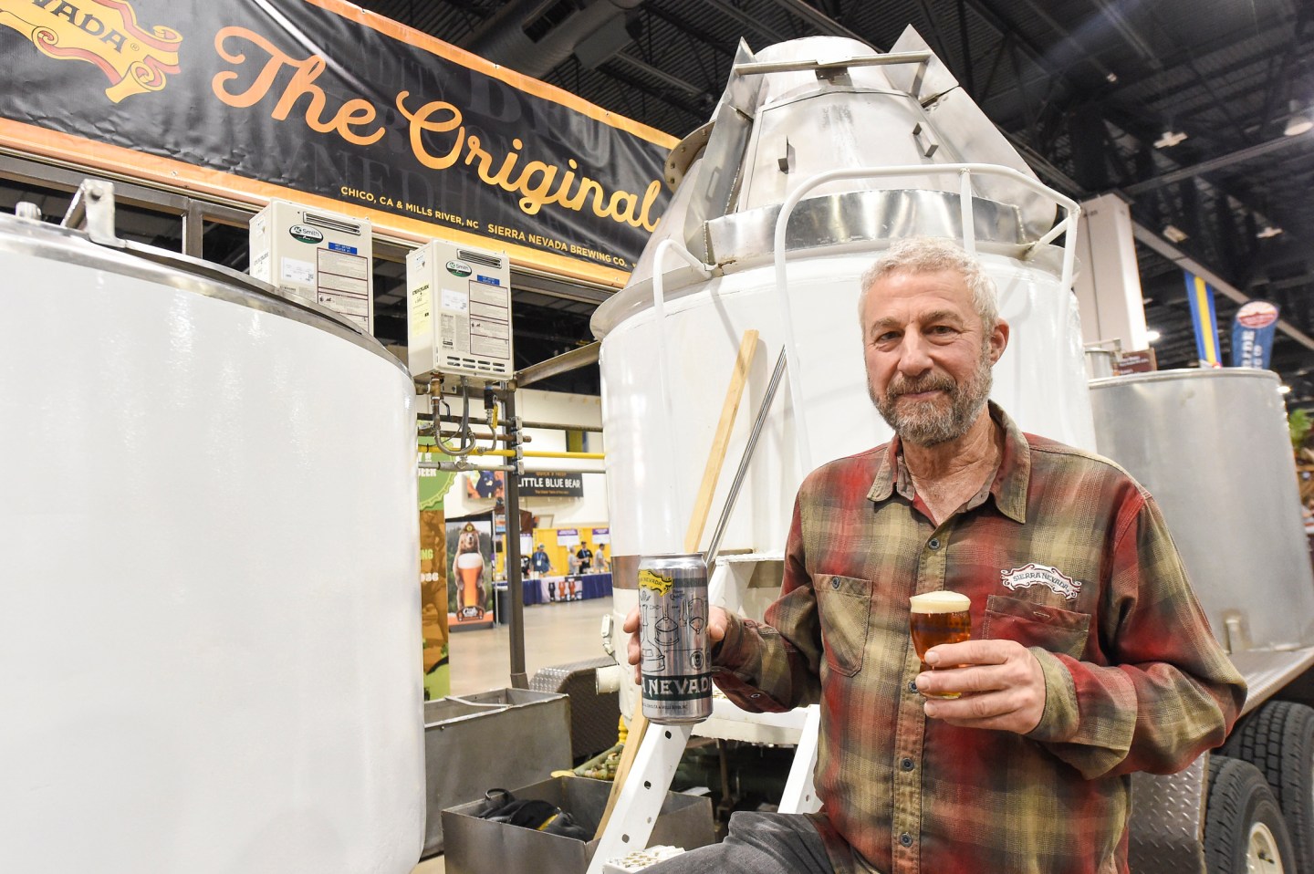 Ken Grossman, founder of Sierra Nevada, was on hand at the Great American Beer Festival to kick off a yearlong 40th anniversary celebration for the brewery. Denver, Colo. October 3, 2019.