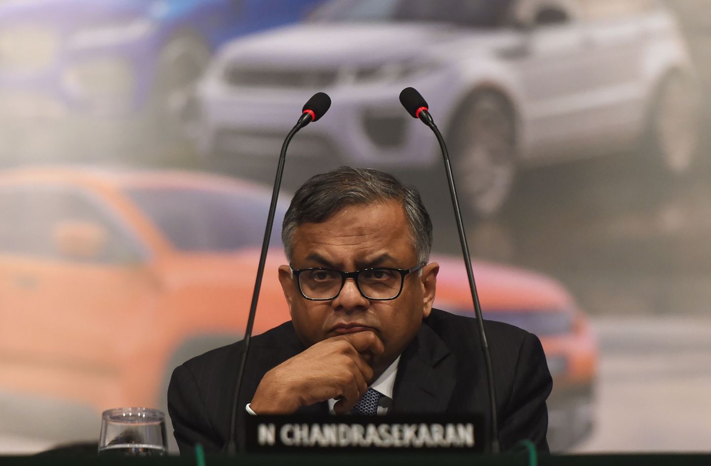 India's Tata Group Chairman Natarajan Chandrasekaran attends the Tata Motor company's 73rd Annual General Meeting (AGM) in Mumbai on August 3, 2018.