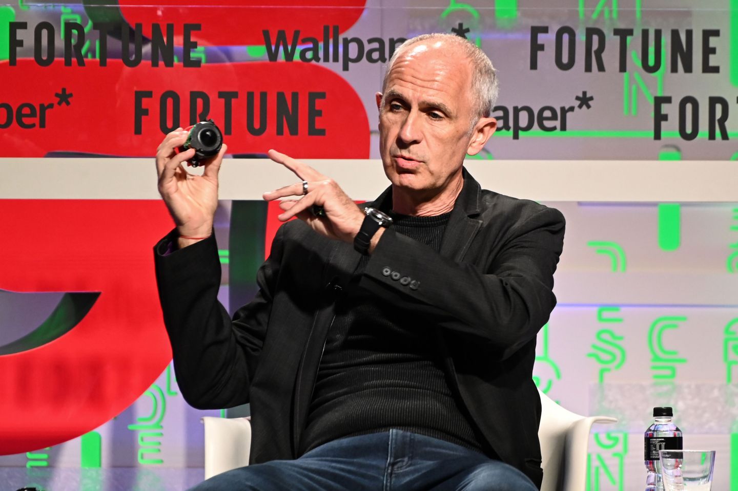 Dyson's Chief Executive Officer James Rowan speaks at the Brainstorm Design session during the Singapore Design Week in Singapore on March 5, 2019.