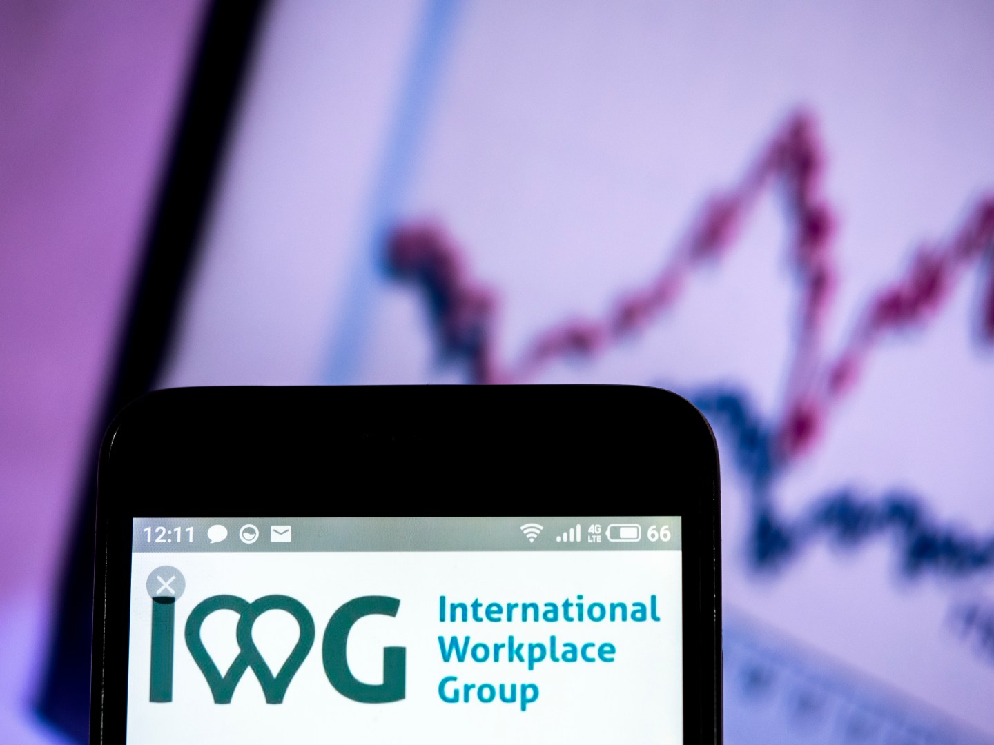 International Workplace Group plc (IWG) company logo seen