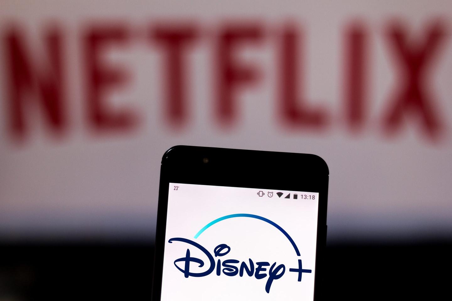 Disney Plus and Netflix logos