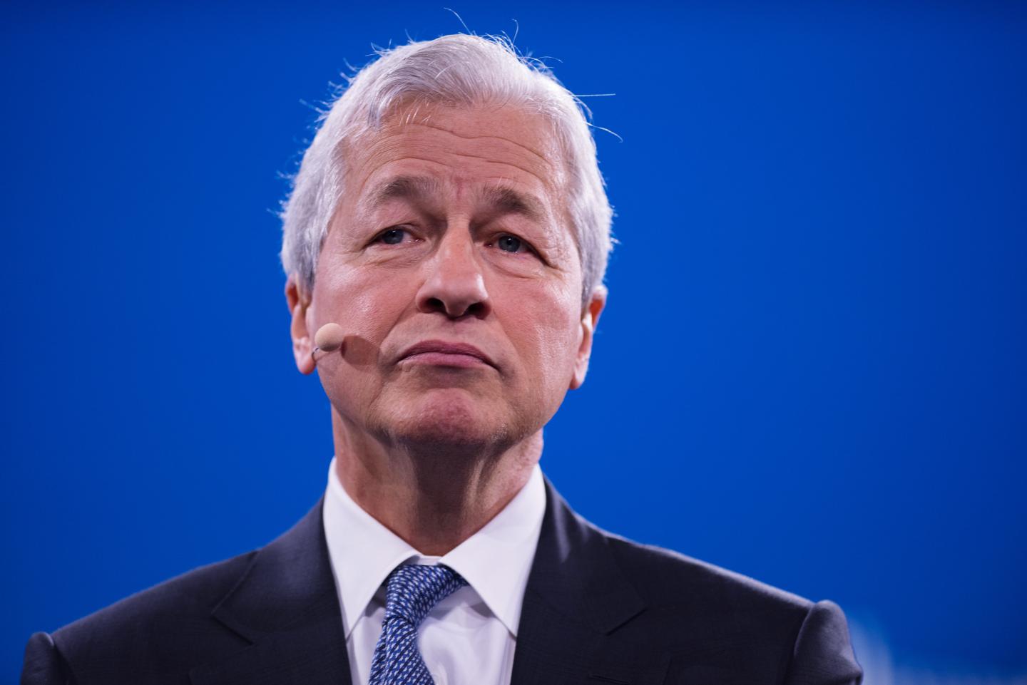 Jamie Dimon, chief executive officer of JPMorgan Chase &amp; Co., listens during the Bloomberg Global Business Forum in New York, U.S., on Wednesday, Sept. 25, 2019.