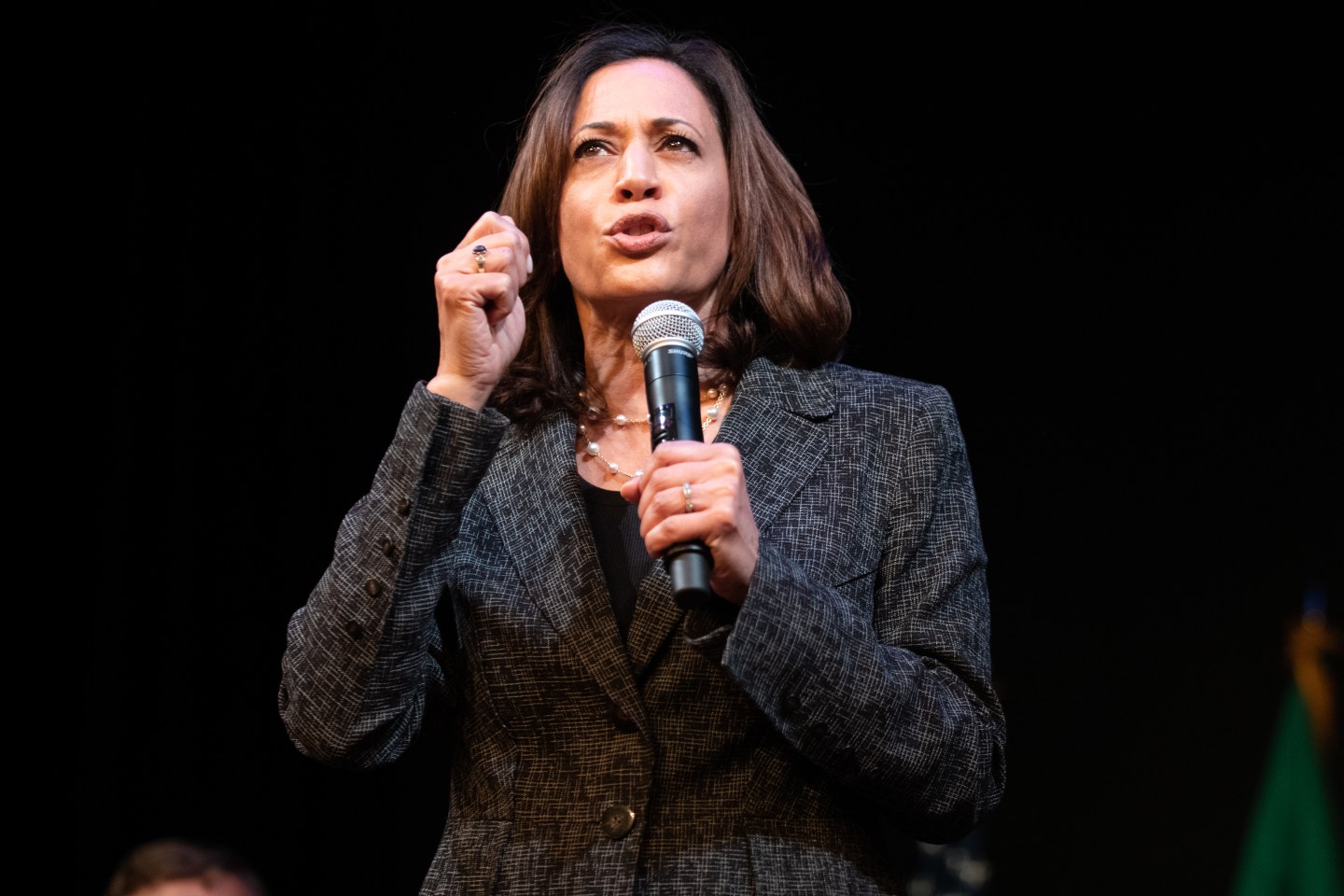 Senator Kamala Harris Attends Gun Safety Roundtable