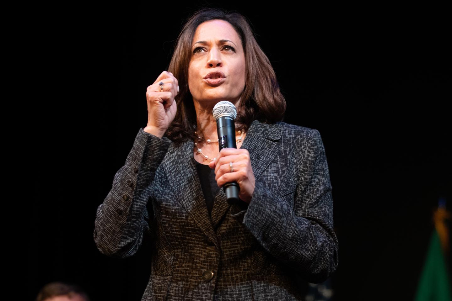 Senator Kamala Harris Attends Gun Safety Roundtable