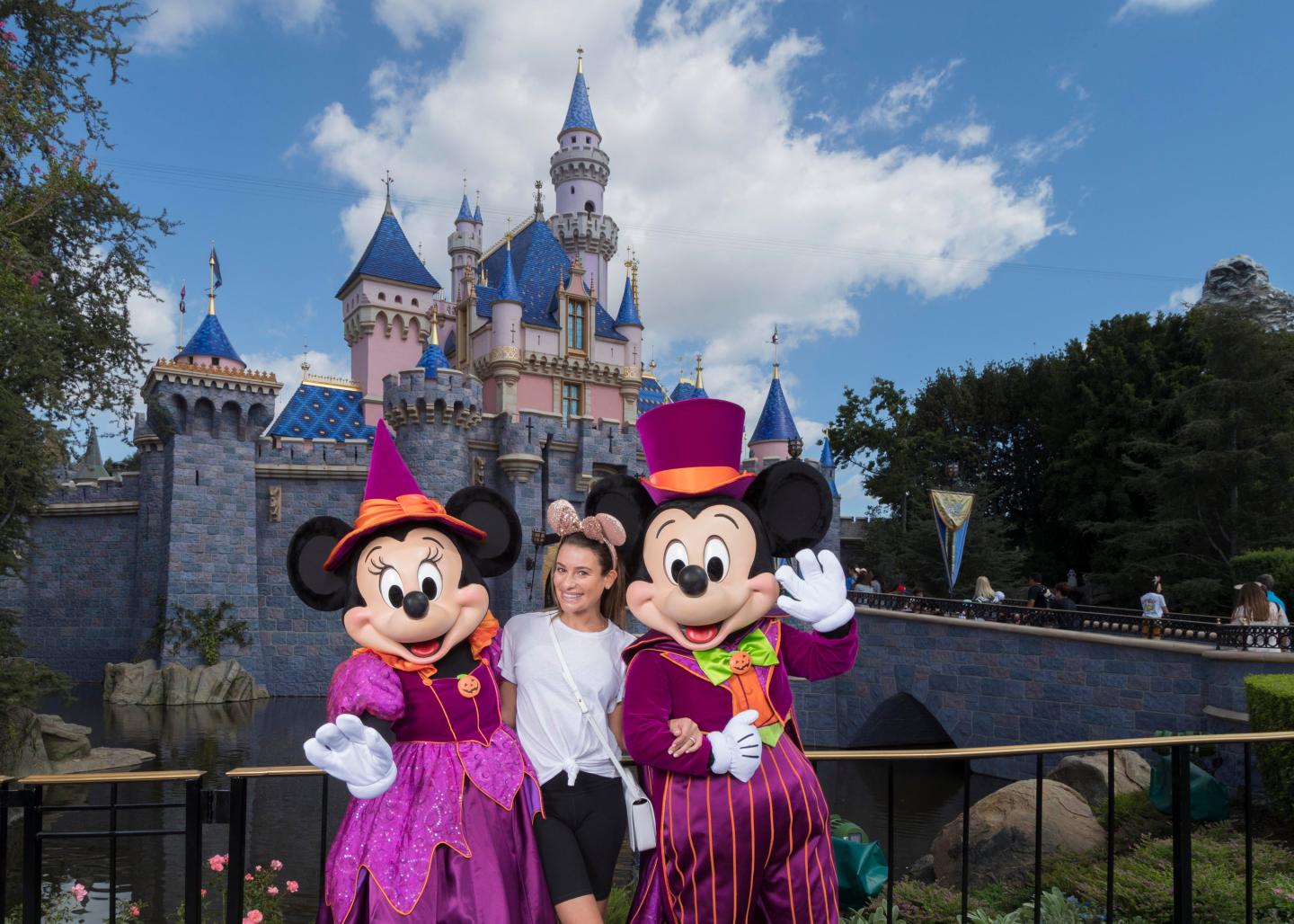 actress lea michele at disneyland