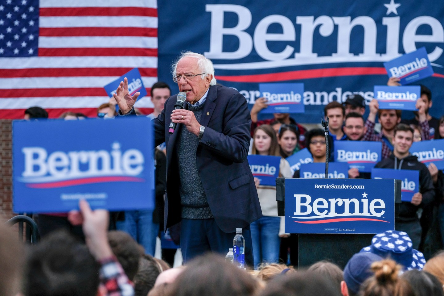 Vermont senator and presidential candidate Bernie Sanders