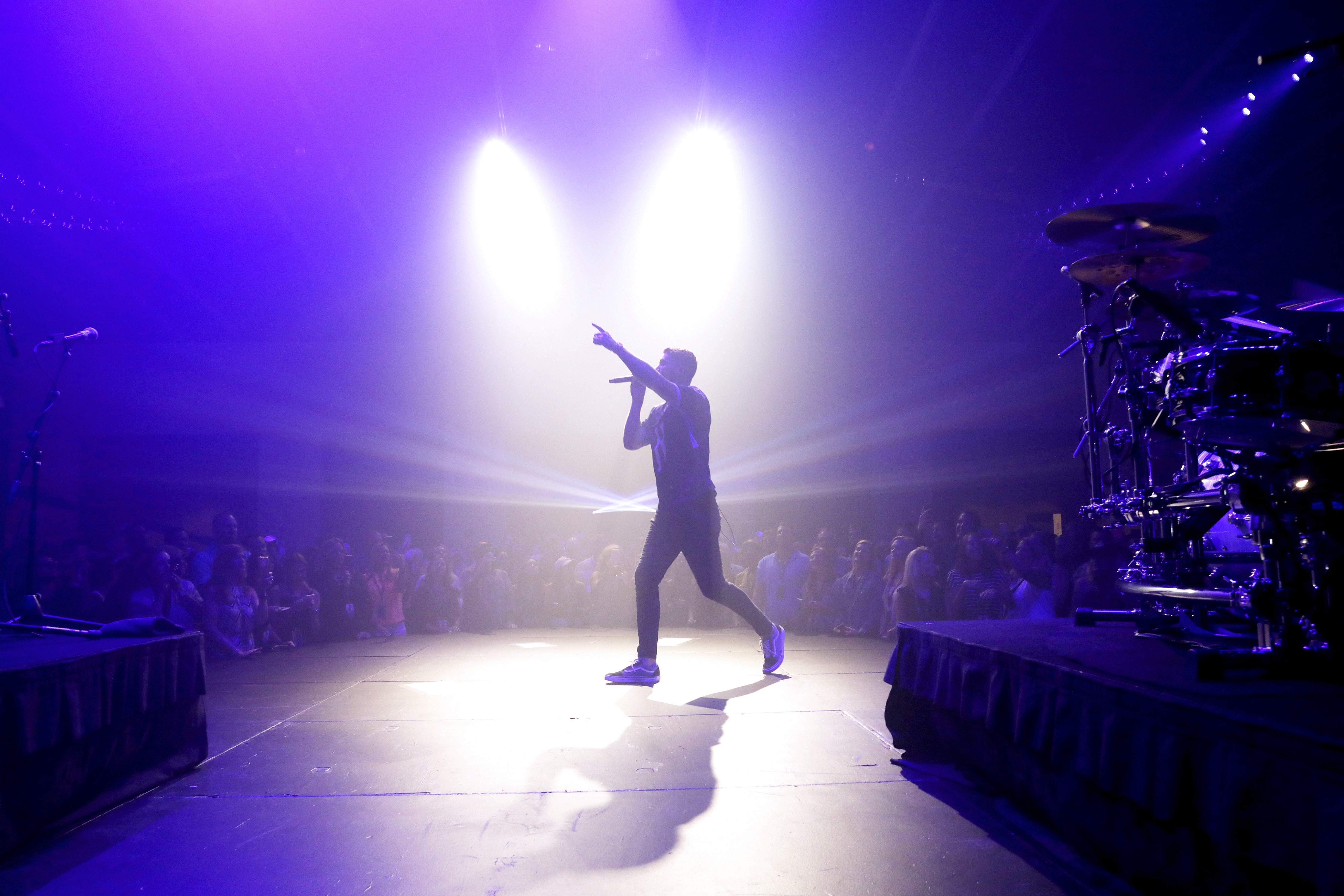 Brett Young performing at a concert at the Country Music Hall of Fame and Museum on September 12, 2019 in Nashville, Tennessee.
