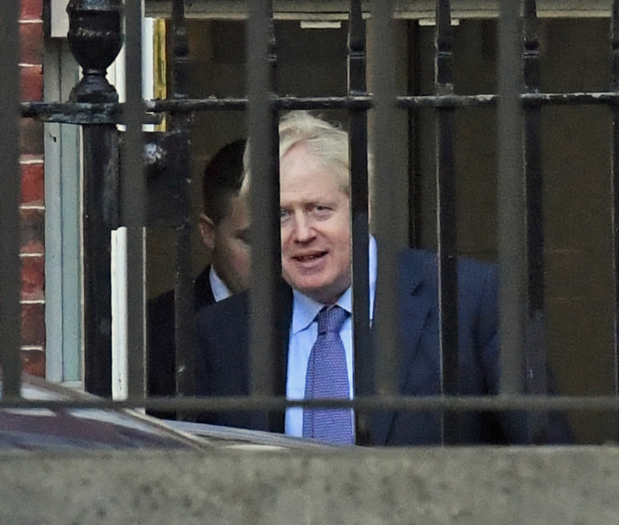 Prime Minister Boris Johnson leaves the back of Downing Street, London, on his way to Brussels for the European Council Summit. (Photo by Kirsty O'Connor/PA Images via Getty Images)