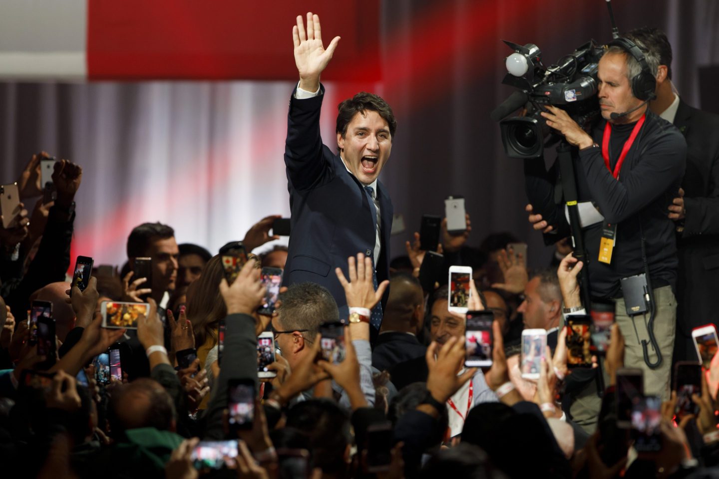 Prime Minister Justin Trudeau Holds Election Night Watch Party In Montreal