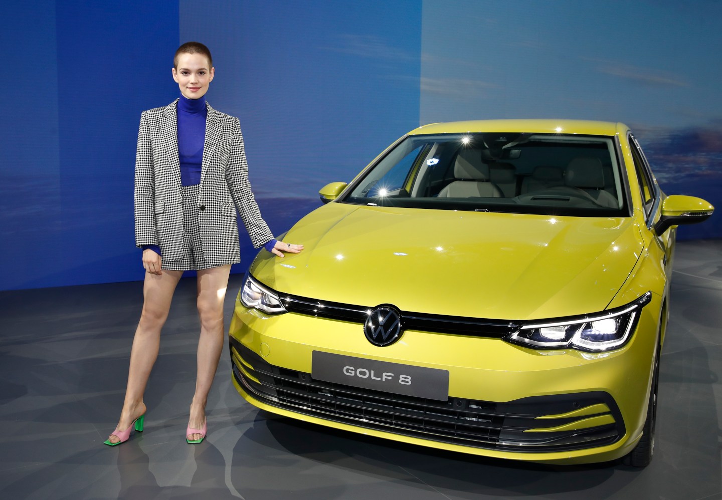 WOLFSBURG, GERMANY - OCTOBER 24: Emilia Schuele during the world premiere of the new Volkswagen "Golf 8" on October 24, 2019 in Wolfsburg, Germany. (Photo by Franziska Krug/Getty Images for Volkswagen AG)