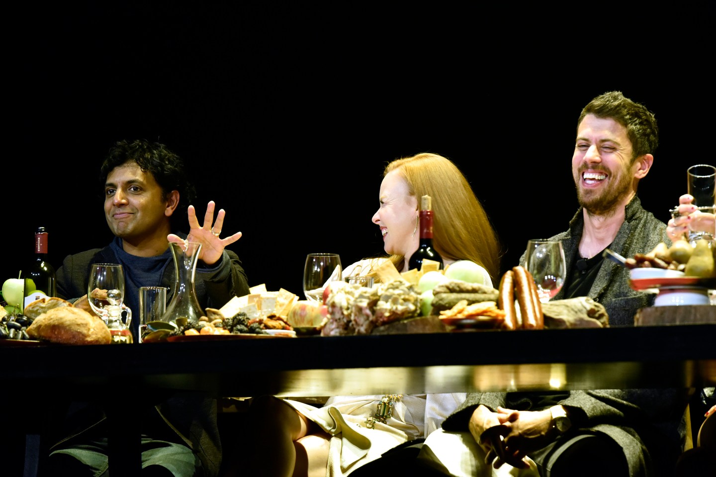 M. Night Shyamalan with "Servant" cast