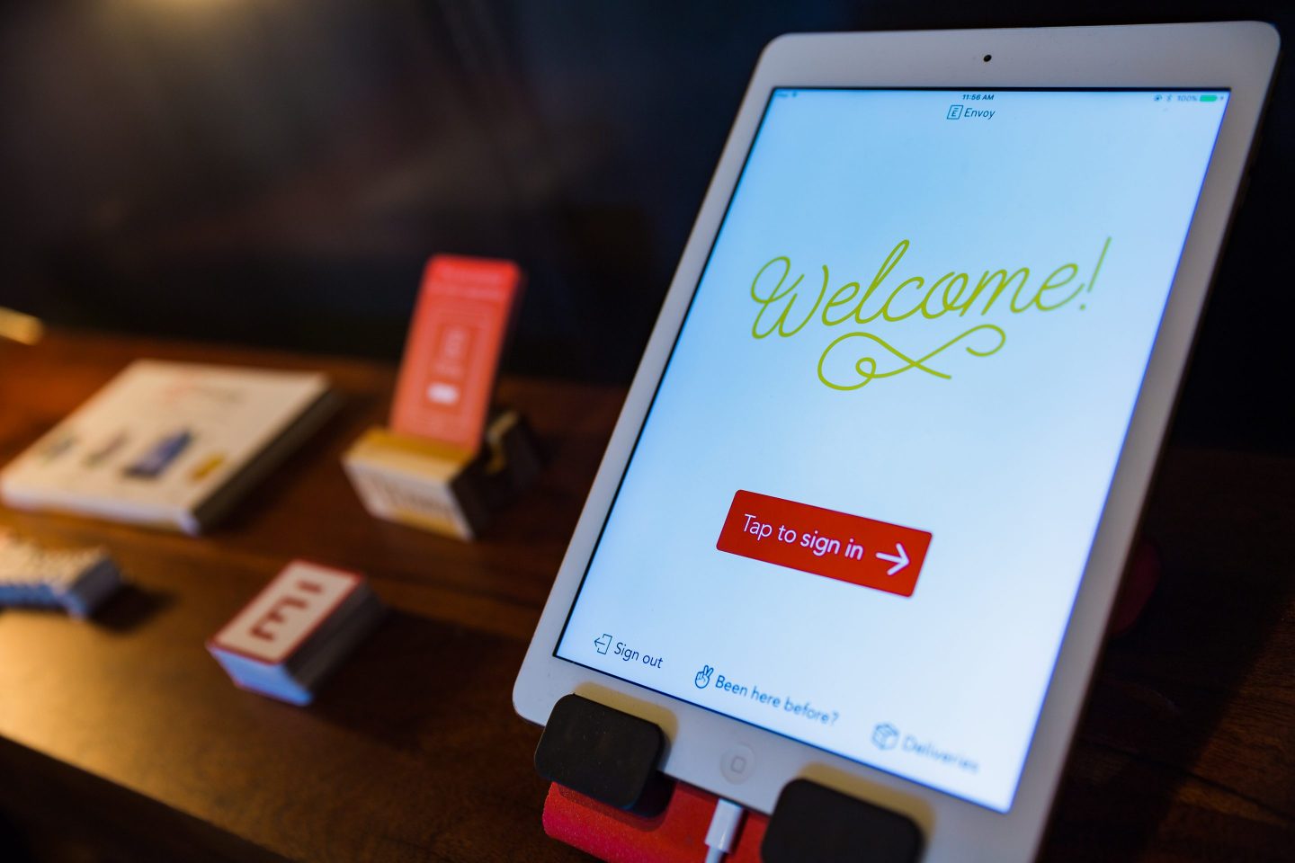 startup envoy's sign in system