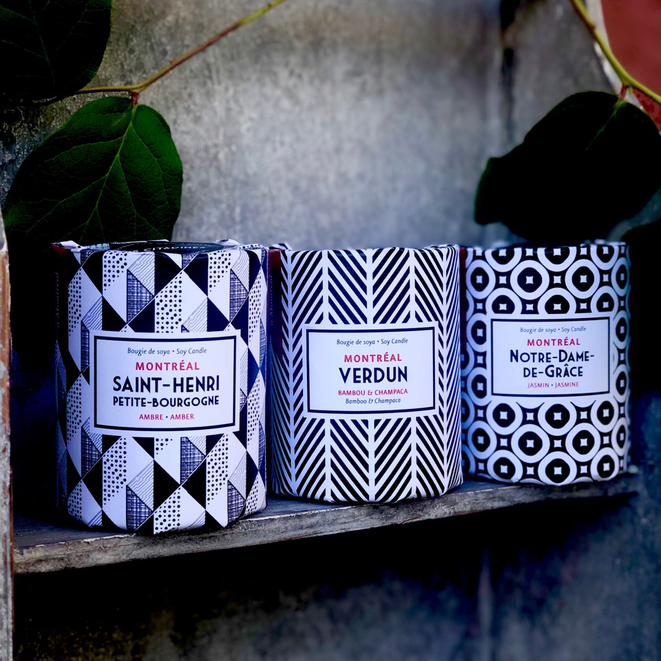 Les Citadines makes luxury soy-based candles, hand-poured in Canada.