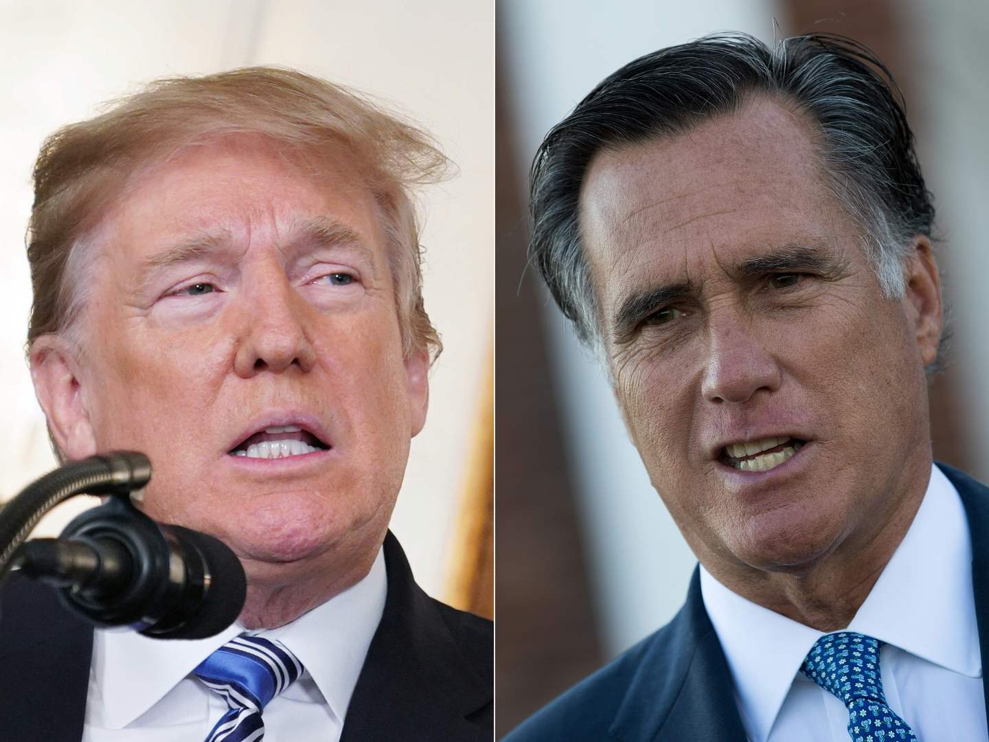 COMBO-US-POLITICS-TRUMP-ROMNEY