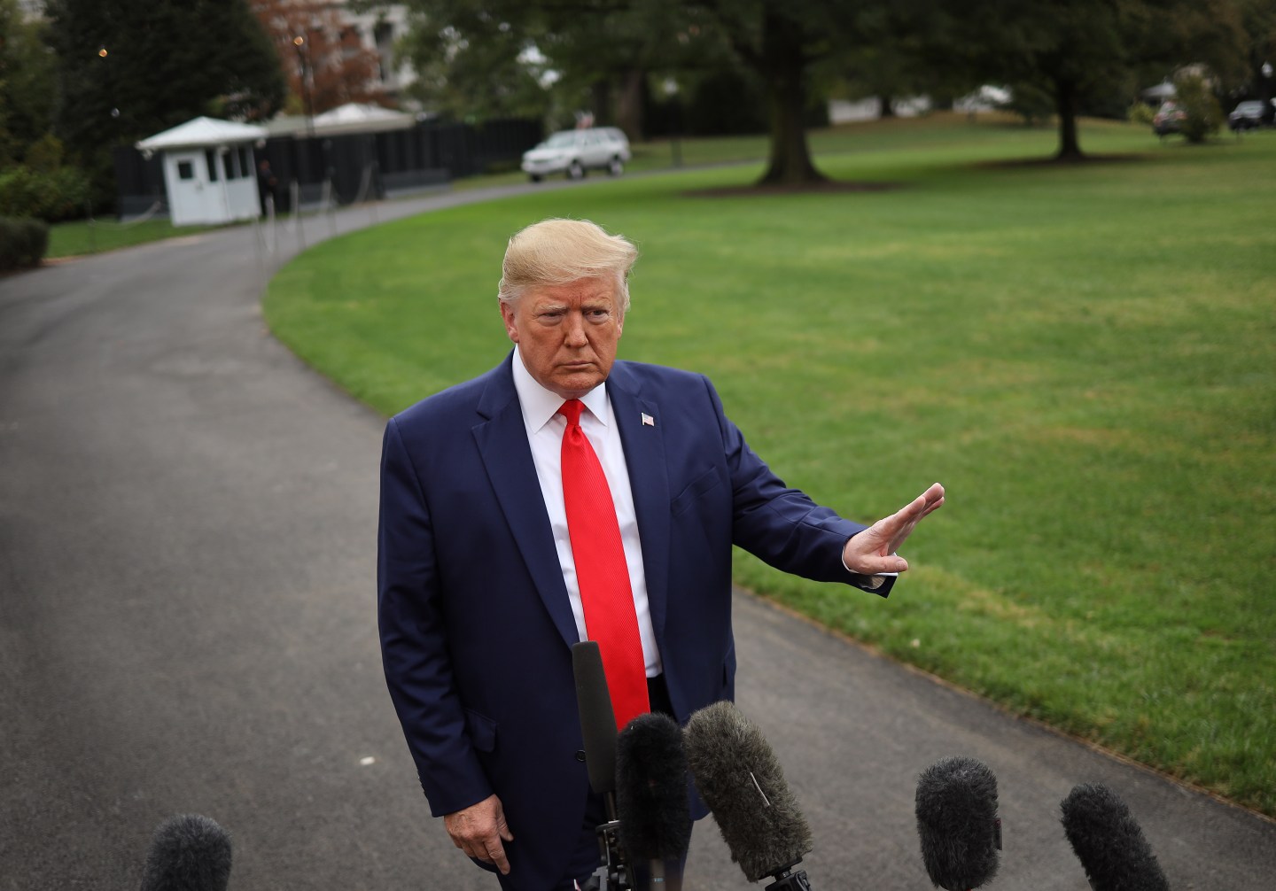 President Trump Departs White House For Florida