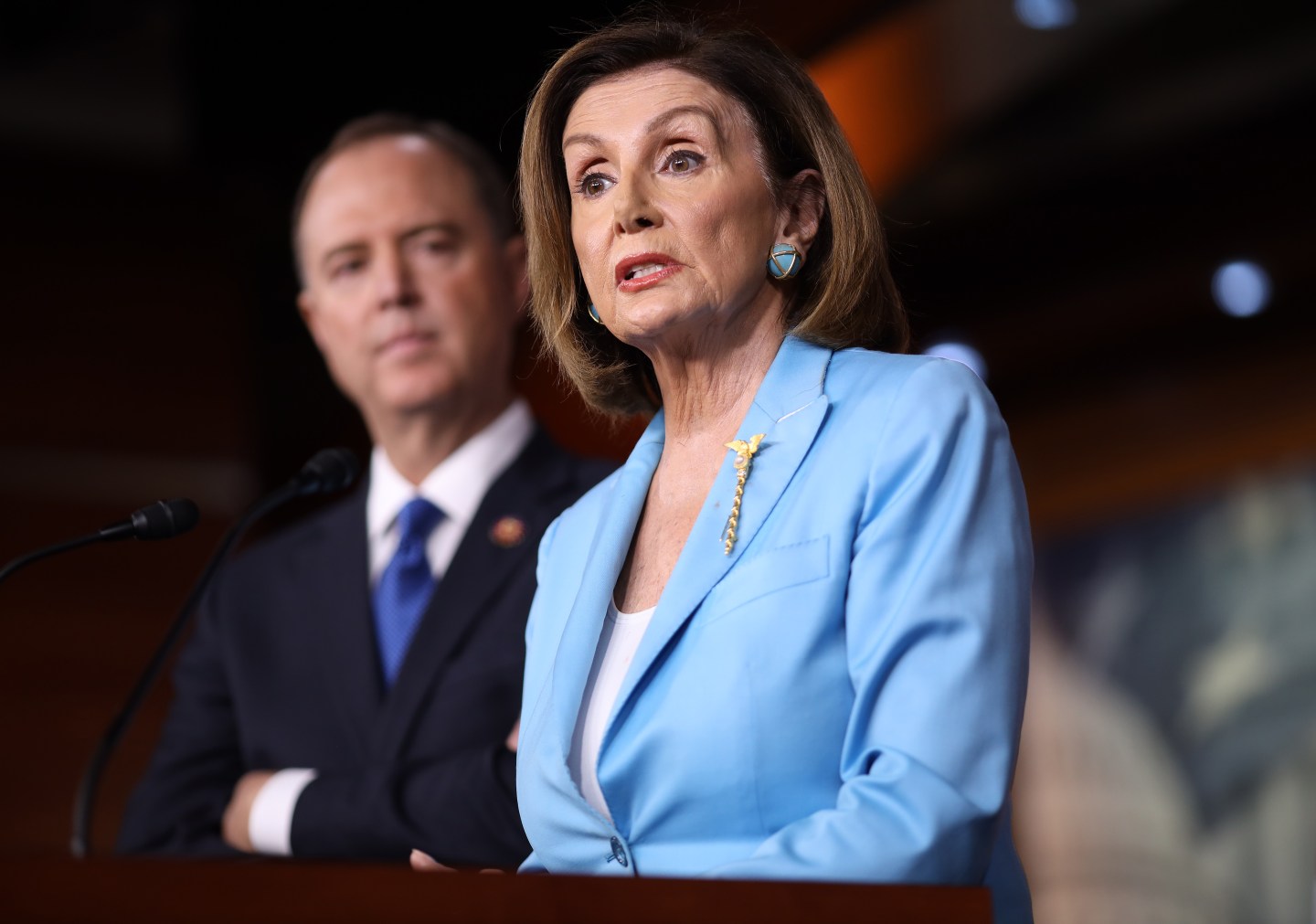 Nancy Pelosi, Adam Schiff