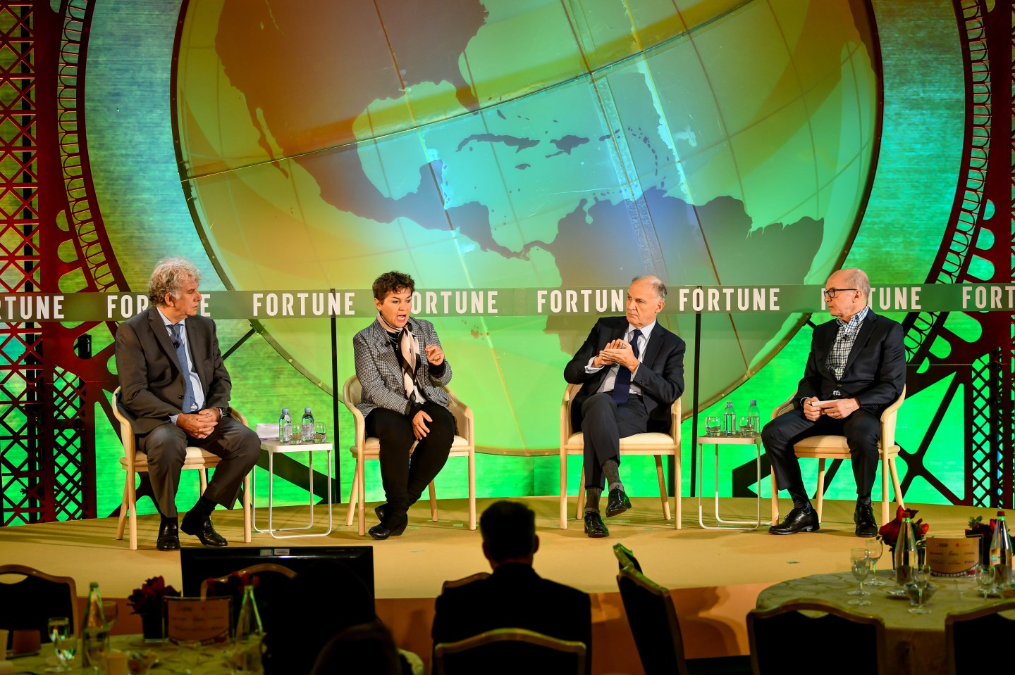 027 Fortune Global Forum November 19th, 2019 Paris, France 10:30 GETTING SERIOUS ABOUT SUSTAINABILITY Today’s consumers are more environmentally and socially conscious than ever, taking into consideration not just the price of a product or service, but the values and ethics of the company selling it. Major corporations around the world, aware of this new buying power, are quickly taking note, and as the urgency of climate change becomes impossible to ignore, businesses are being forced to act. From cosmetics to beverages and banking, no industry is immune to the effects of climate change. CEOs from diverse sectors share insights on how their businesses are stepping up and making sustainability a priority. Pierre-André de Chalendar, Chairman and CEO, Saint-Gobain Christiana Figueres, Founding Partner, Global Optimism; Former Executive Secretary, UN Climate Change Convention Yves Perrier, Chief Executive Officer, Amundi Interviewer: Alan Murray, FORTUNE Photograph by Stuart Isett for Fortune