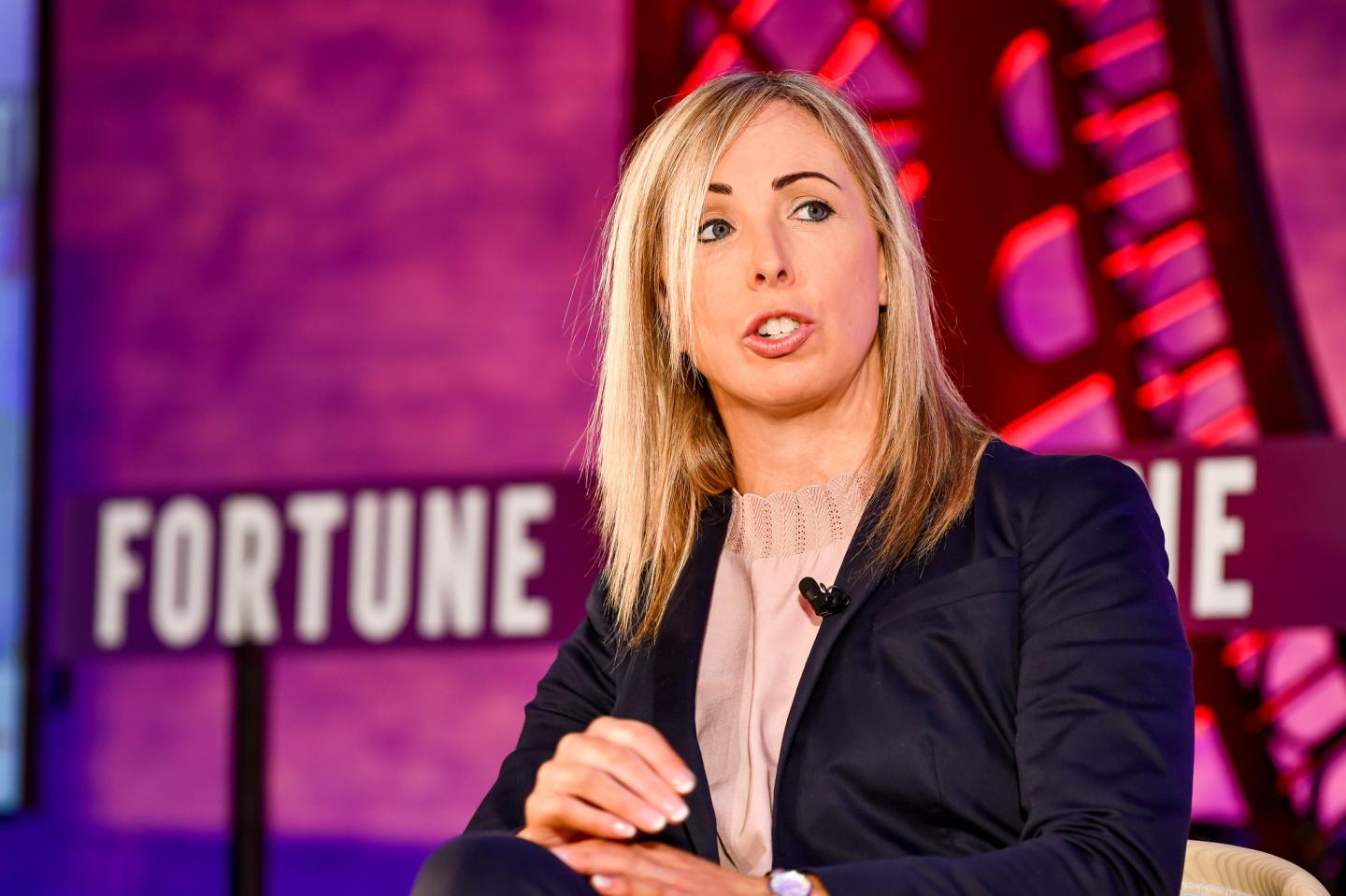 Irish Data Protection Commissioner Helen Dixon speaking at the Fortune Global Forum in Paris.