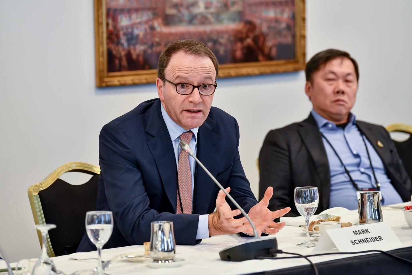 Mark Schneider, the CEO of Nestlé, made the case for moving quickly to reduce emissions at the Fortune Global Forum on Tuesday