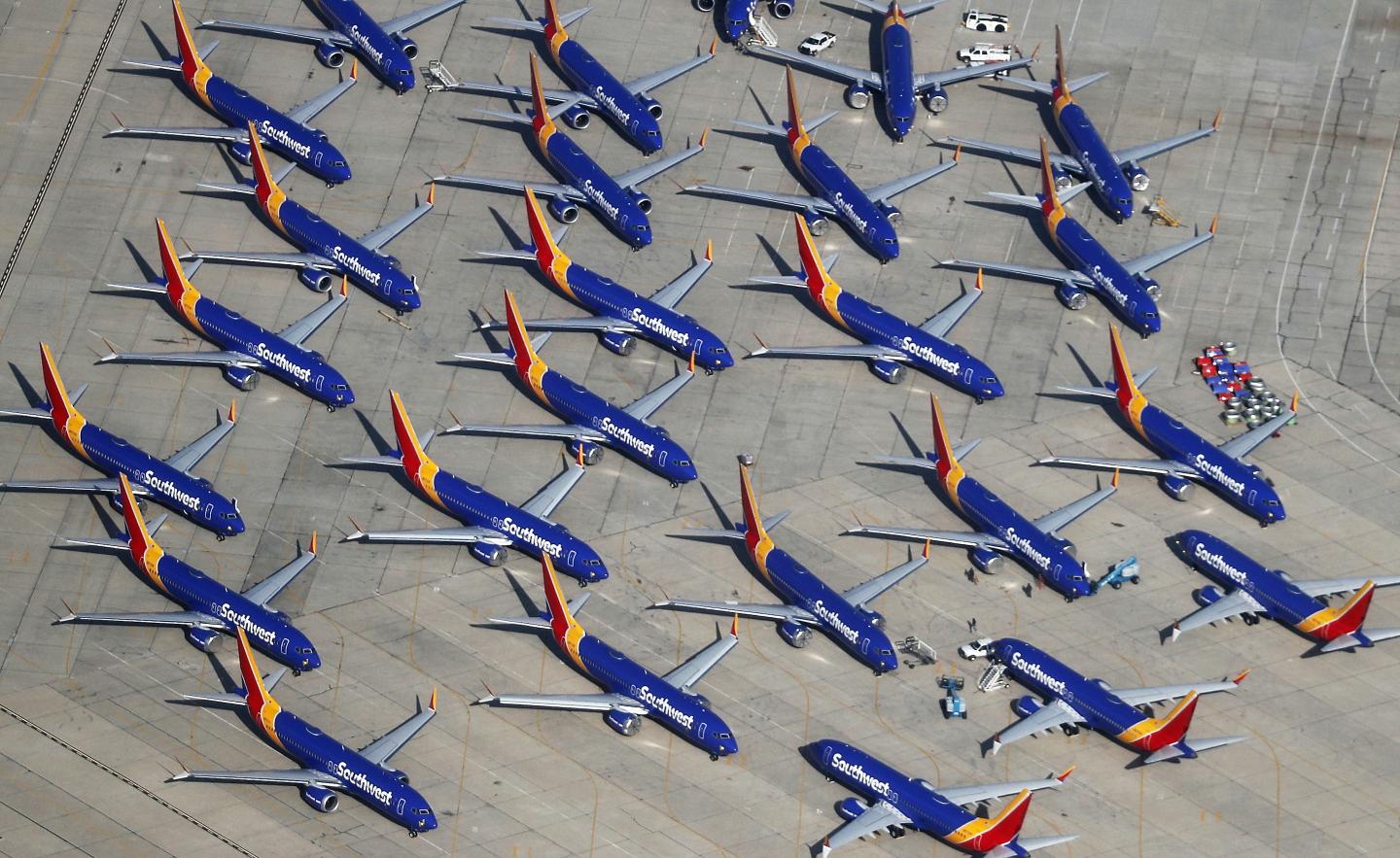 Southwest Parks Grounded Boeing 737 MAX Planes At Remote California Airport