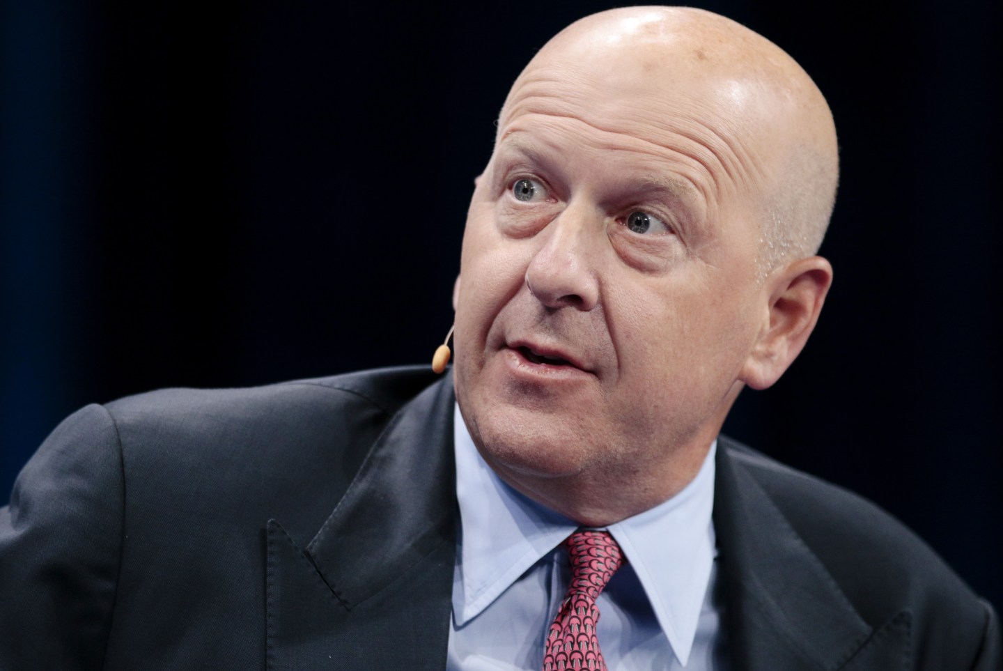David Solomon, chief executive officer of Goldman Sachs & Co., speaks during the Milken Institute Global Conference in Beverly Hills, California, U.S., on Monday, April 29, 2019. The conference brings together leaders in business, government, technology, philanthropy, academia, and the media to discuss actionable and collaborative solutions to some of the most important questions of our time. Photographer: Kyle Grillot/Bloomberg via Getty Images