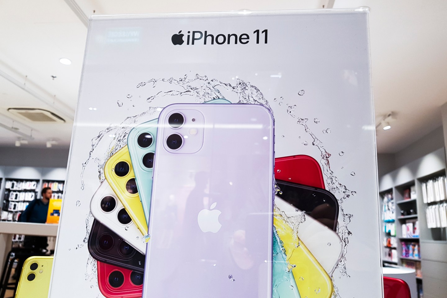 Iphone 11 is presented in iSpot Apple store in Galeria Krakowska shopping centre in Krakow, Polandin on 30 September, 2019. (Photo by Beata Zawrzel/NurPhoto via Getty Images)