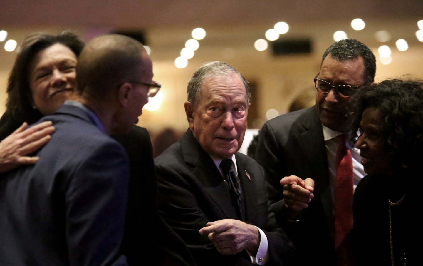 Michael Bloomberg Speaks At Predominantly Black Church In Brooklyn, New York