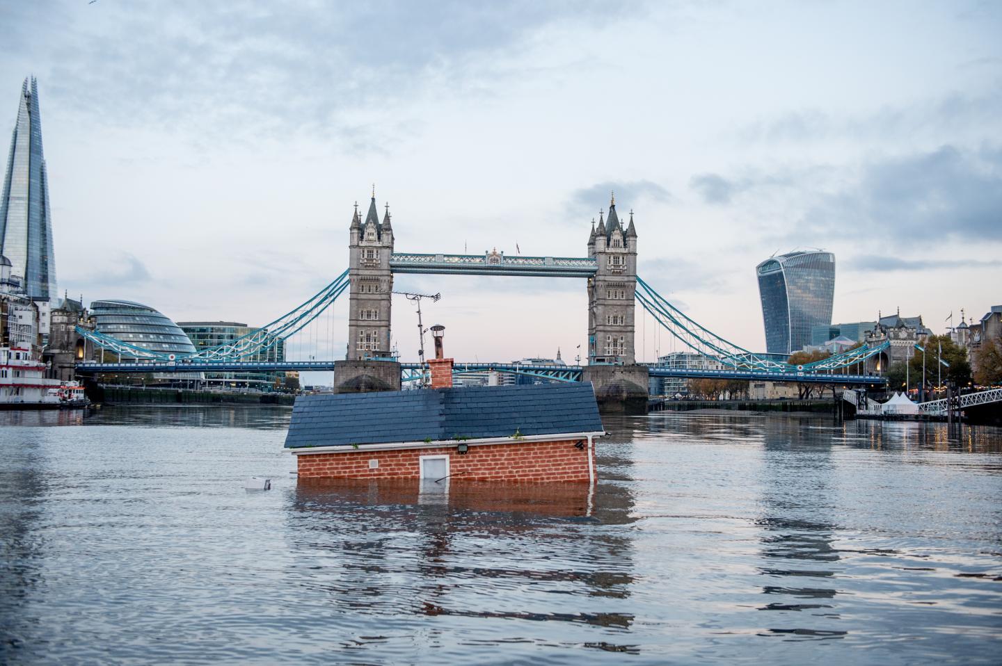 Extinction Rebellion sunken home protest