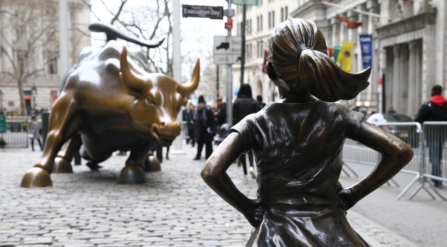 Wall Street’s Charging Bull Is Moving