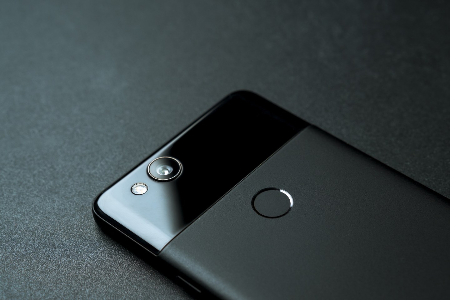 Backside view of a black Google Pixel 2. This week, Google confirmed an Android smartphone camera vulnerability discovered in July that affected hundreds of millions of users, including on Pixel and Samsung devices, which allowed hackers to eavesdrop on someone.