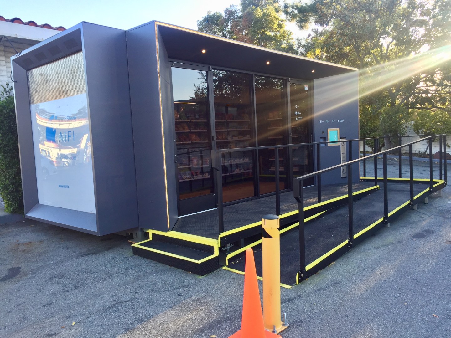 The Loop automated convenience store that's been outfitted with AiFi's technology.