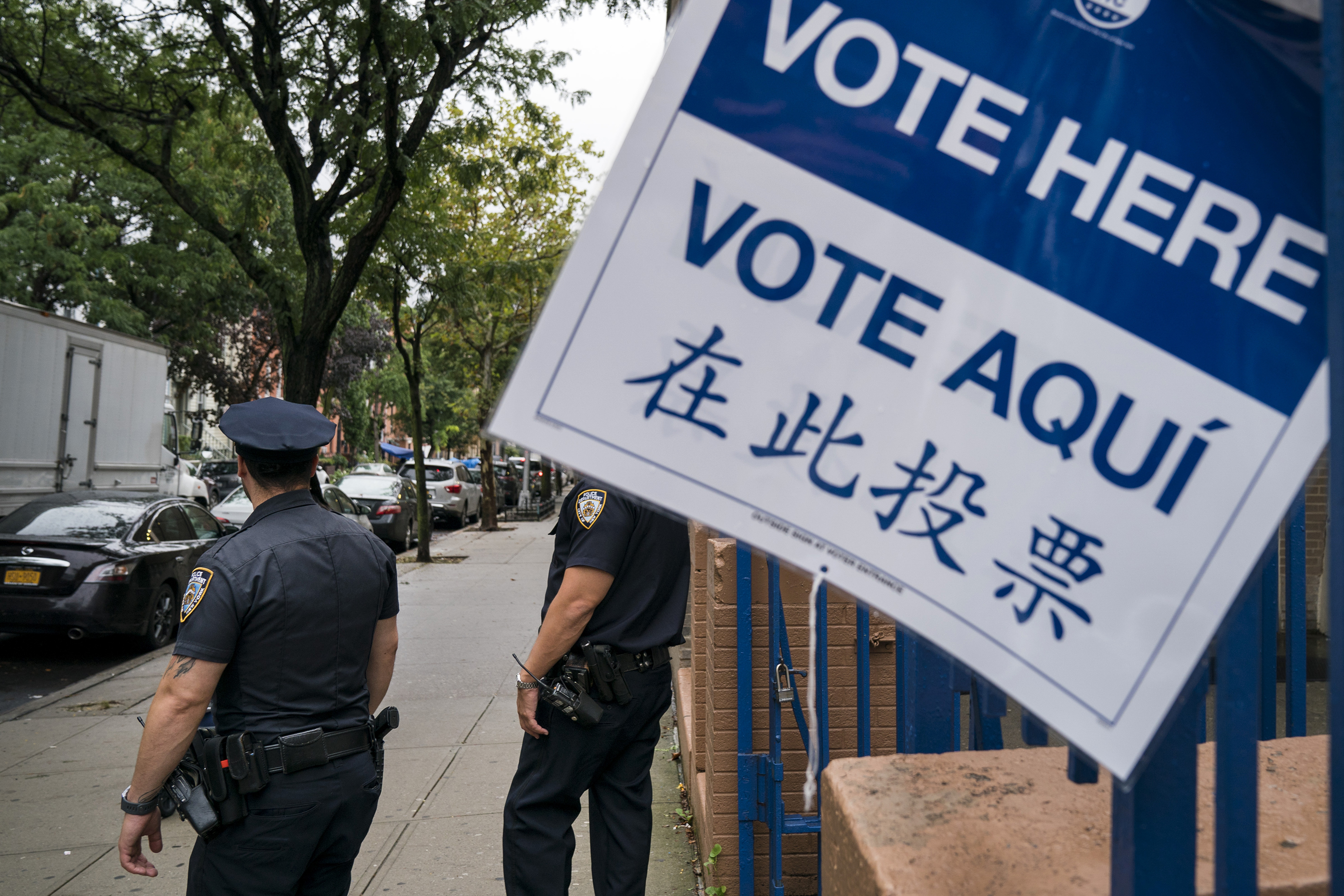 Voting Station Police Security