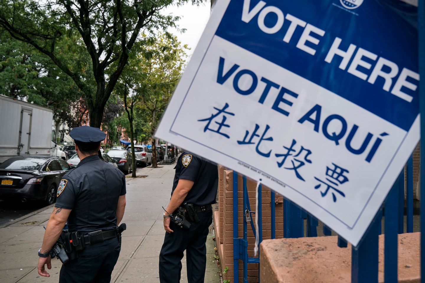 Voting Station Police Security