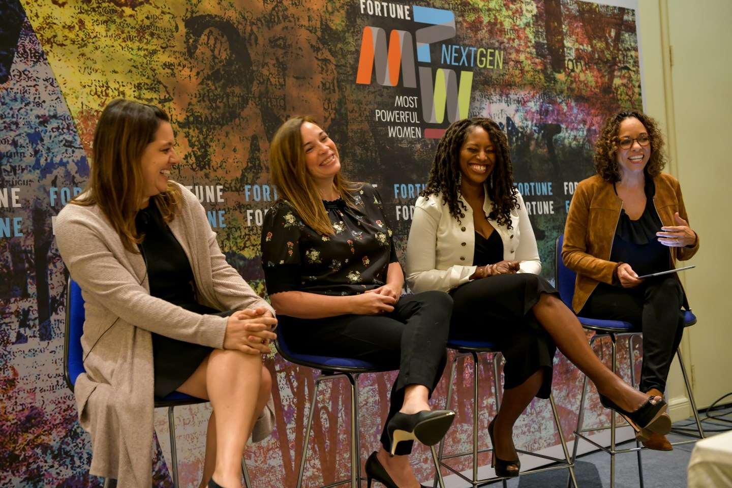 A panel of experts working as C-level executives and founders in the tech and startup world speaks on Wednesday at Fortune’s Most Powerful Women Next Gen Summit in Laguna Niguel, Calif.