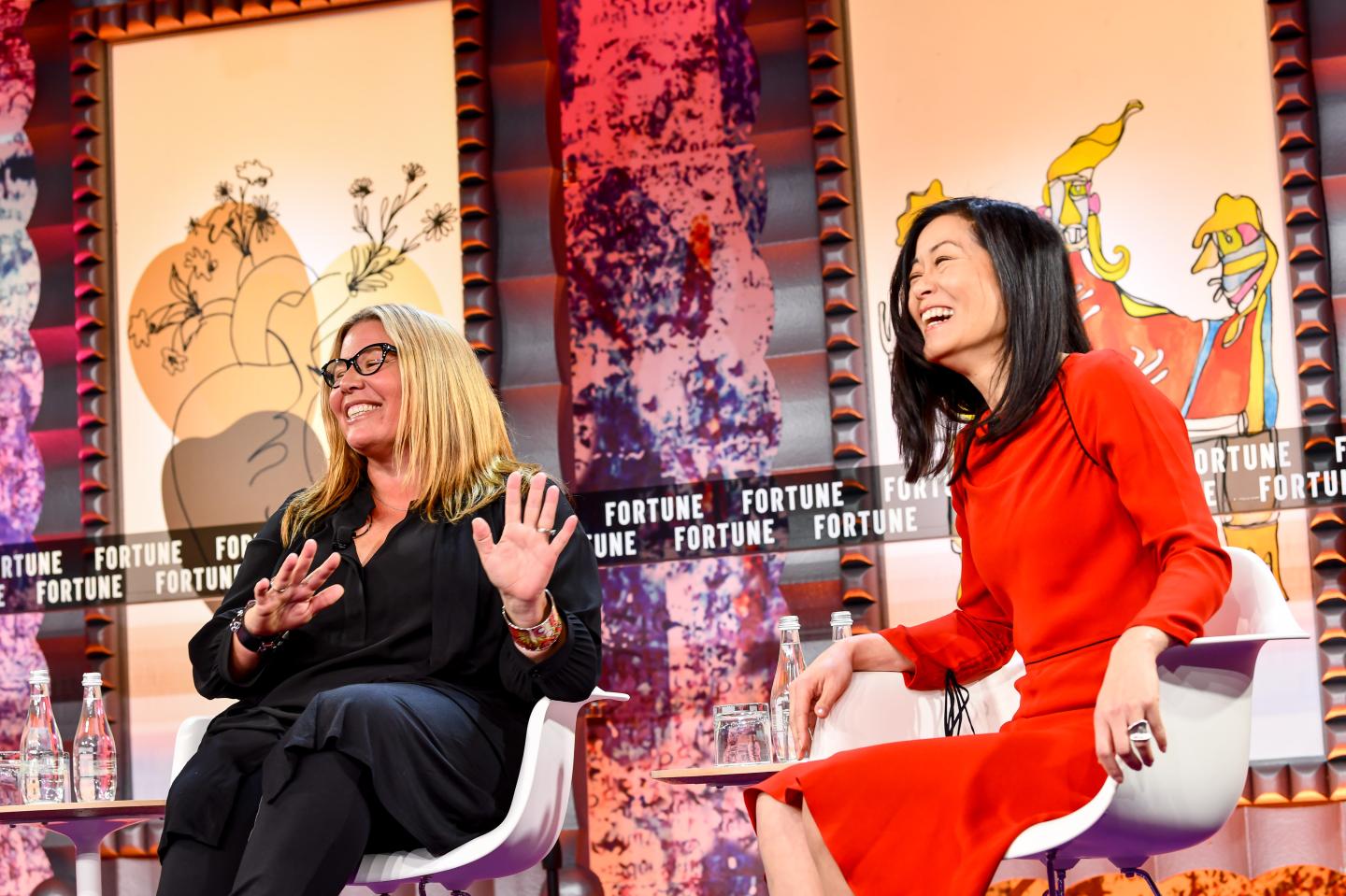 Leyla Seka (l) and Mallun Yen of Operator Collective