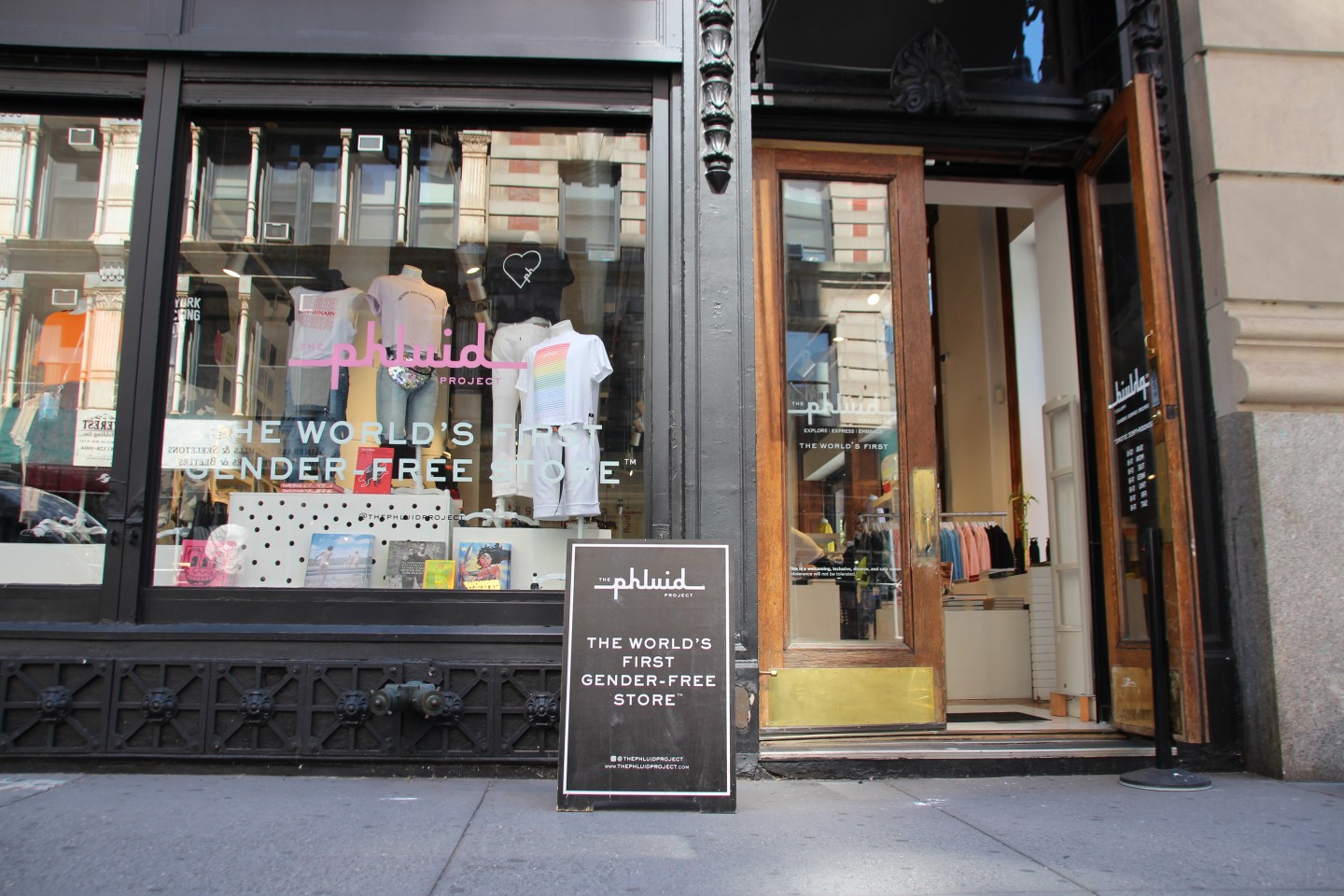 store front of Phluid Project in New York