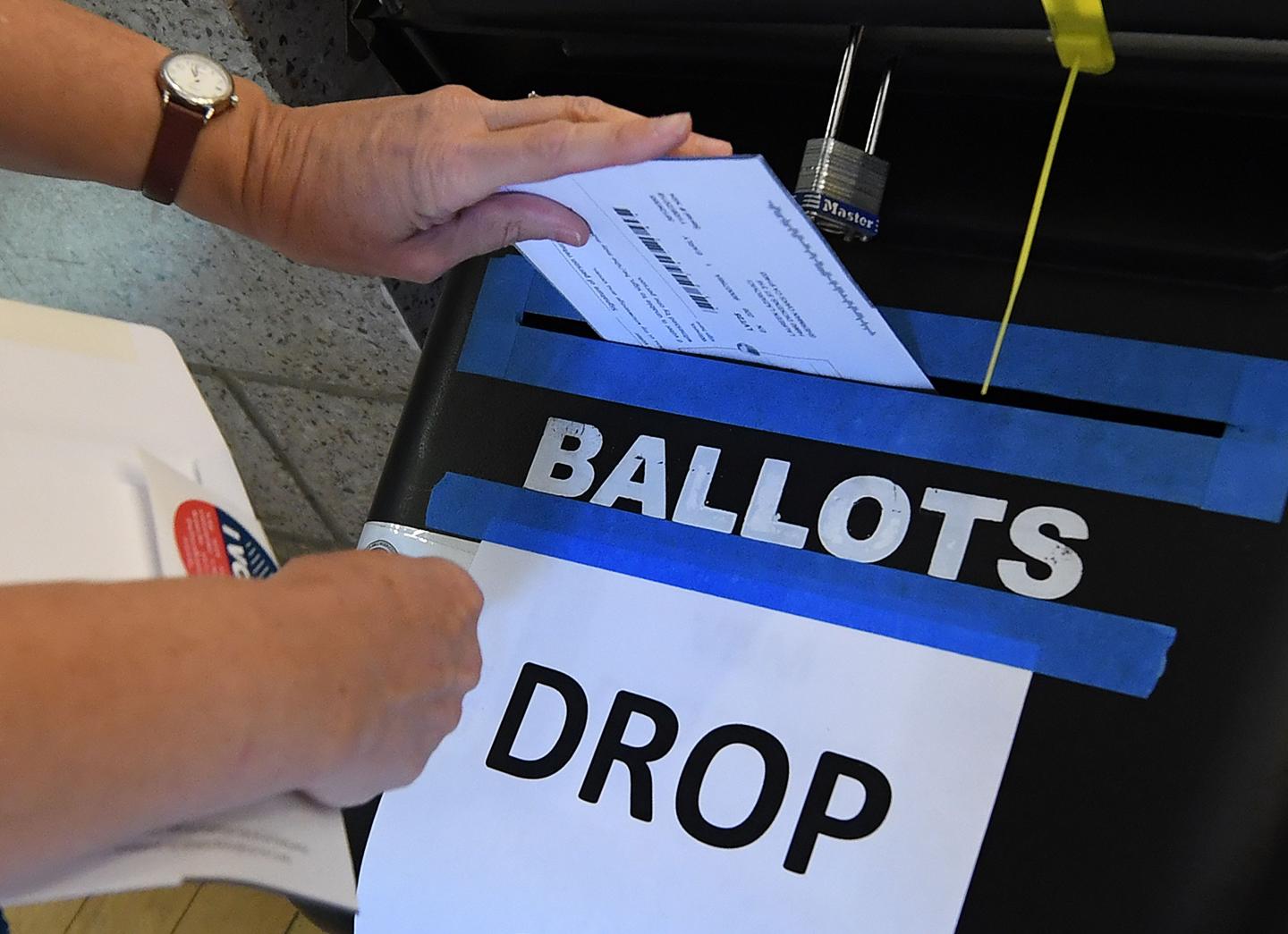 voting by paper ballot in California
