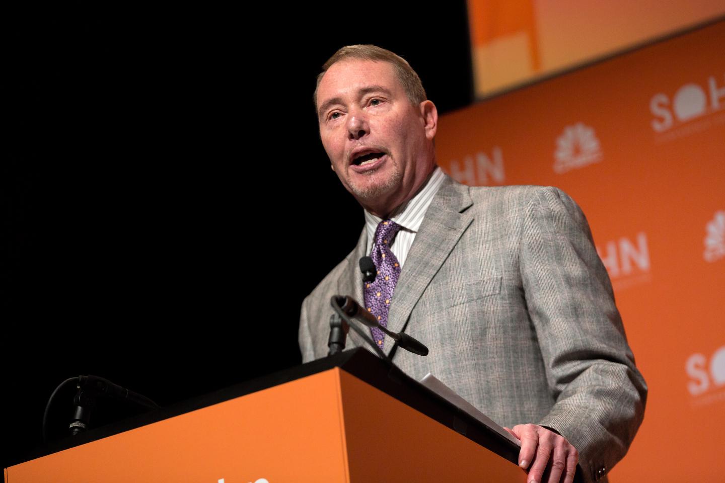 Jeffrey Gundlach, co-founder and chief executive officer of DoubleLine Capital LP, speaks during the Sohn Investment Conference in New York, U.S., on Monday, May 6, 2019. The conference gathers top investors from around the globe for a day of fresh market insights. Photographer: Alex Flynn/Bloomberg via Getty Images