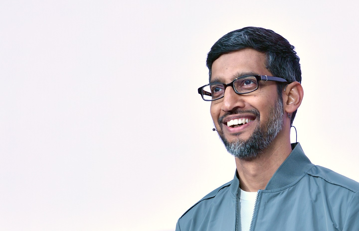 Google CEO Sundar Pichai speaks during the Google I/O keynote session at Shoreline Amphitheatre in Mountain View, California on May 7, 2019.
