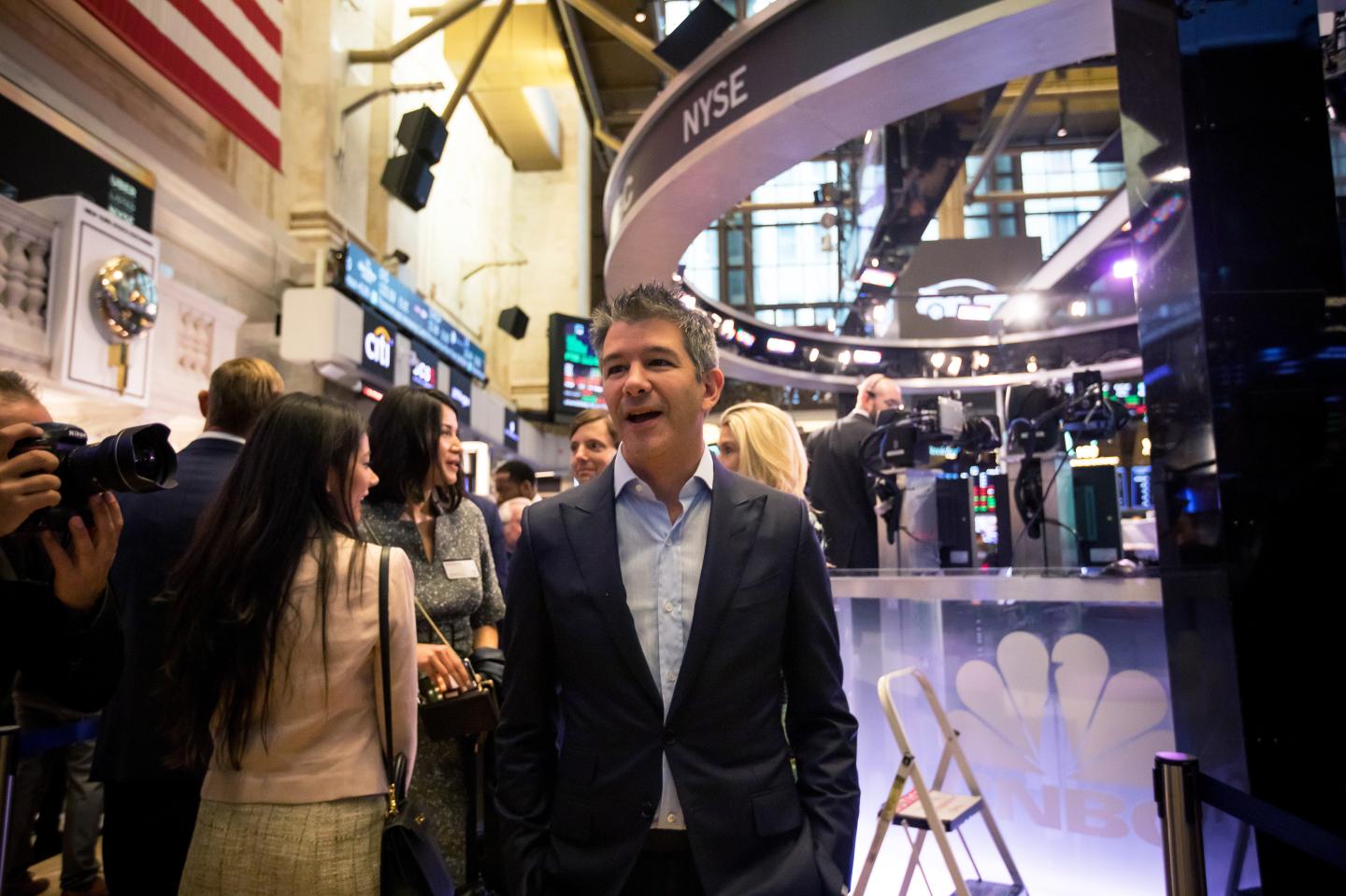 Travis Kalanick at the NYSE