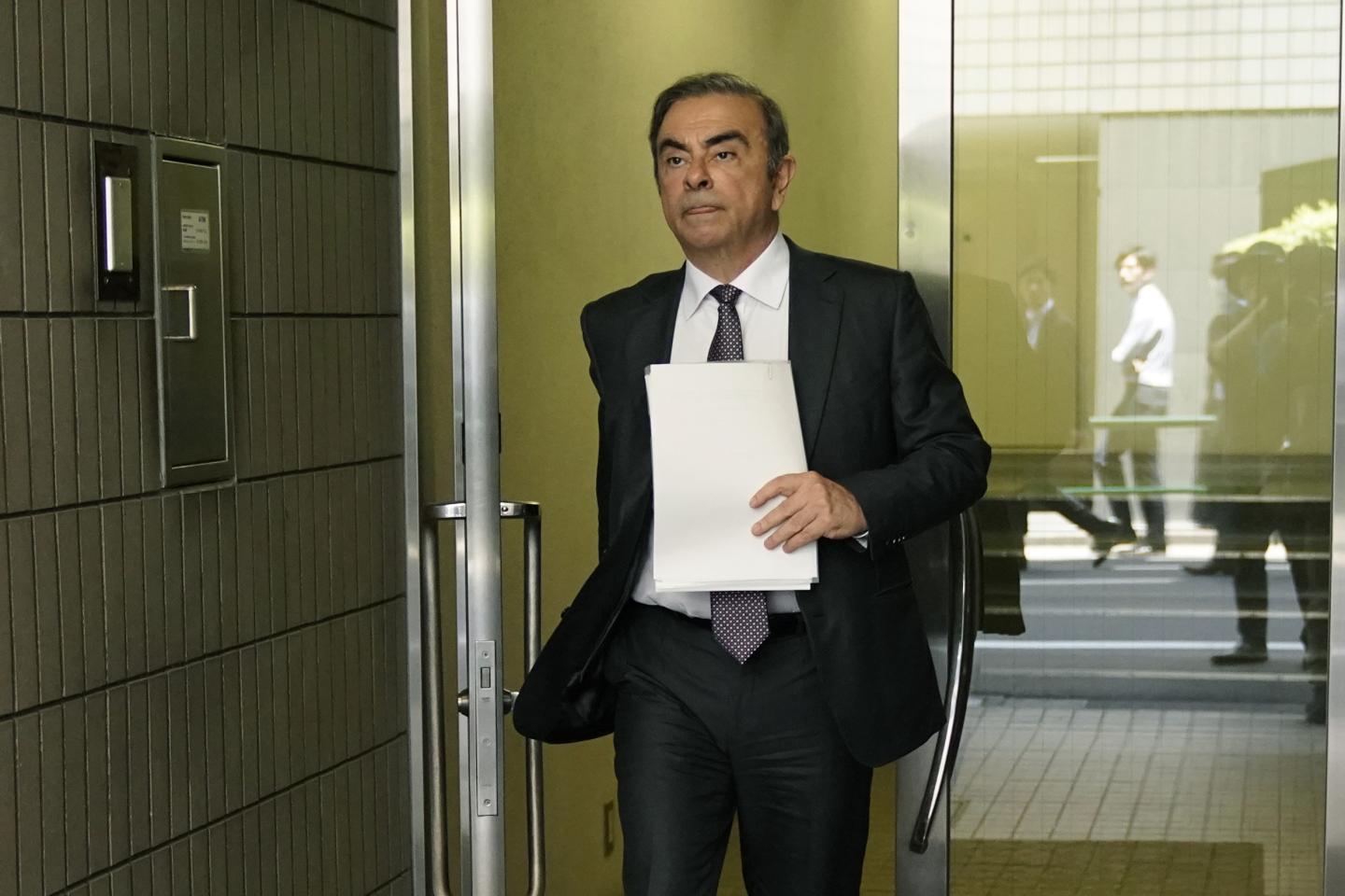 Former Nissan Chairman Carlos Ghosn Visits Tokyo Court For Pretrial Hearing
