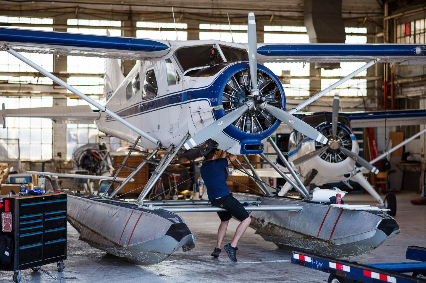 A Harbour Air float plane
