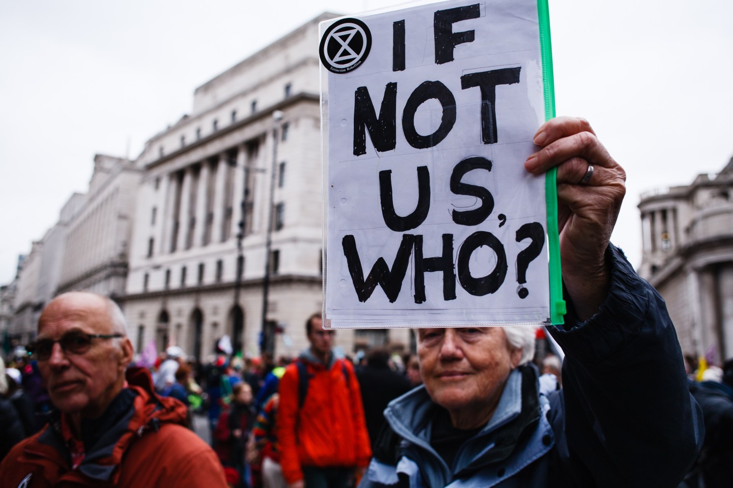 Extinction Rebellion Activists Block Bank Junction