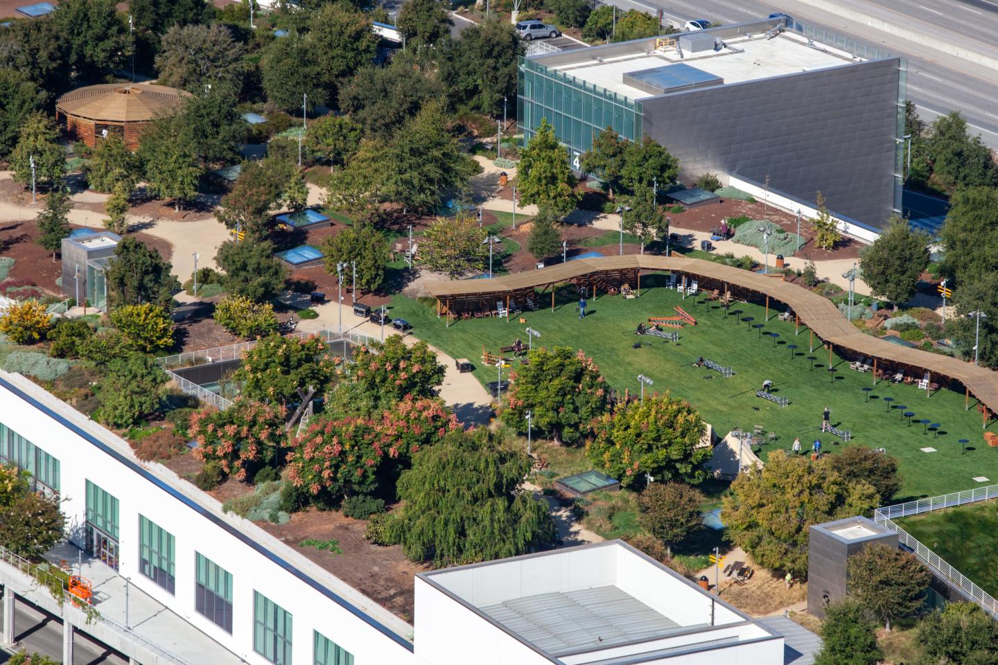 Facebook Inc. headquarters stands in this aerial photograph taken above Menlo Park, California, U.S., on Wednesday, Oct. 23, 2019. Facebook is scheduled to release earnings figures on October 30. Photographer: Sam Hall/Bloomberg via Getty Images