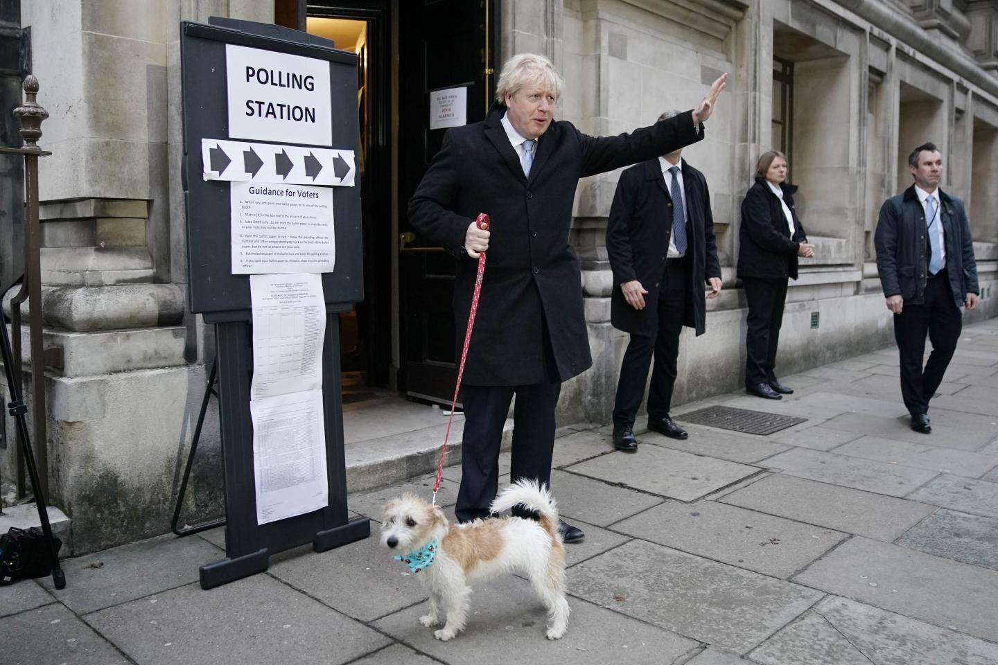 Conservative party leader Boris Johnson is on track to win the 2019 U.K. general election